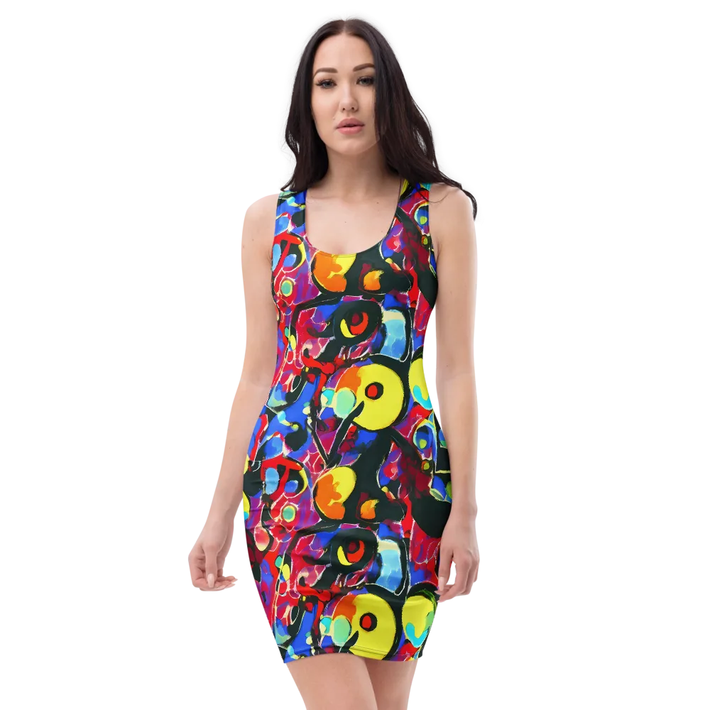Kaleidoscope Fever on Bodycon Dress — Front