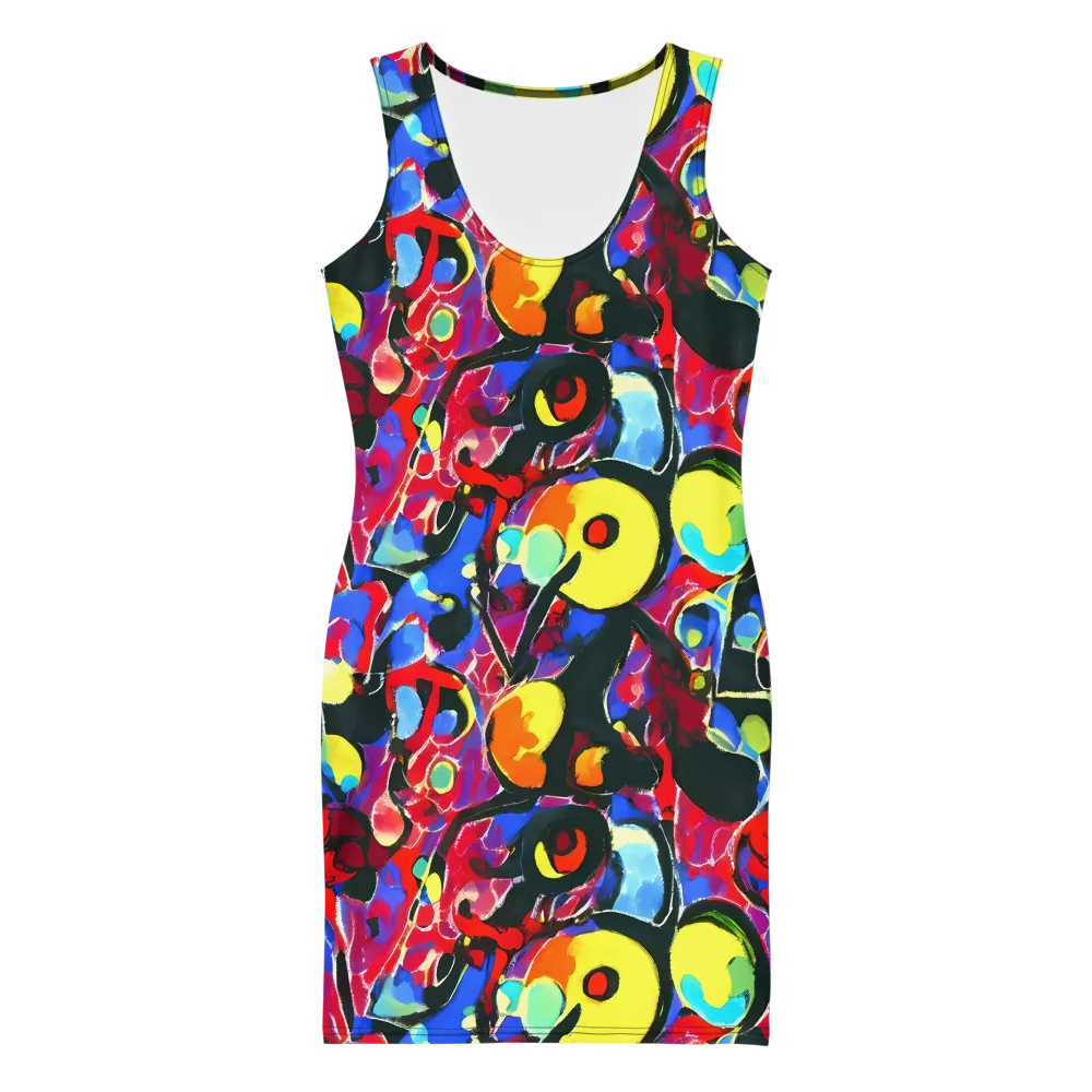 Kaleidoscope Fever on Bodycon Dress — Front