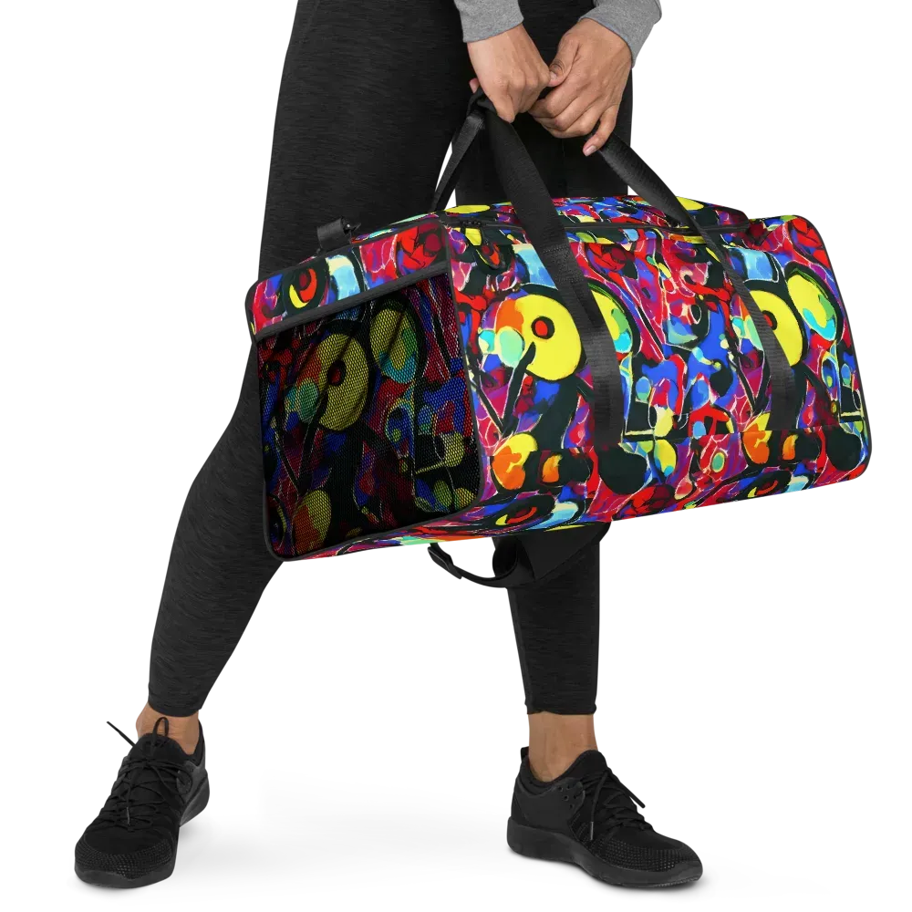Kaleidoscope Fever on Duffle Bag — Right Front