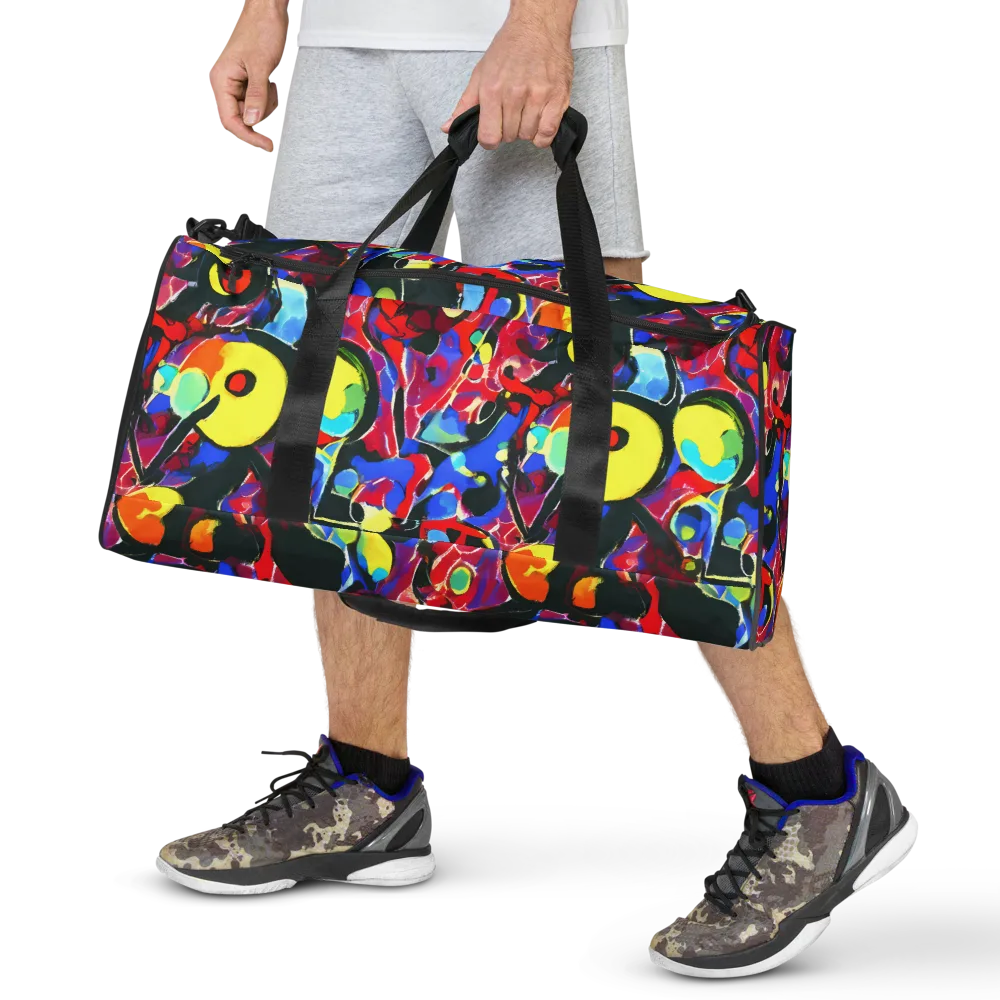 Kaleidoscope Fever on Duffle Bag — Front