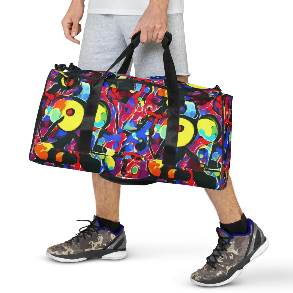 Kaleidoscope Fever on Duffle Bag — Front