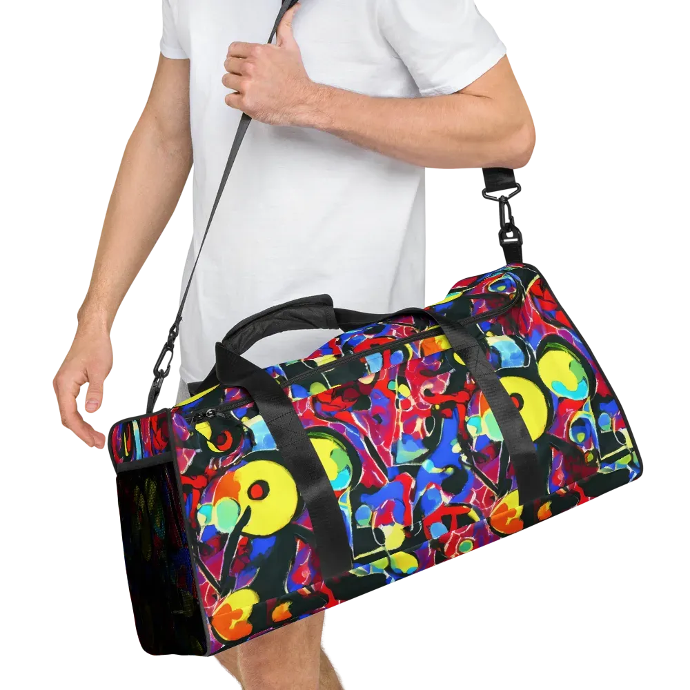 Kaleidoscope Fever on Duffle Bag — Right Front