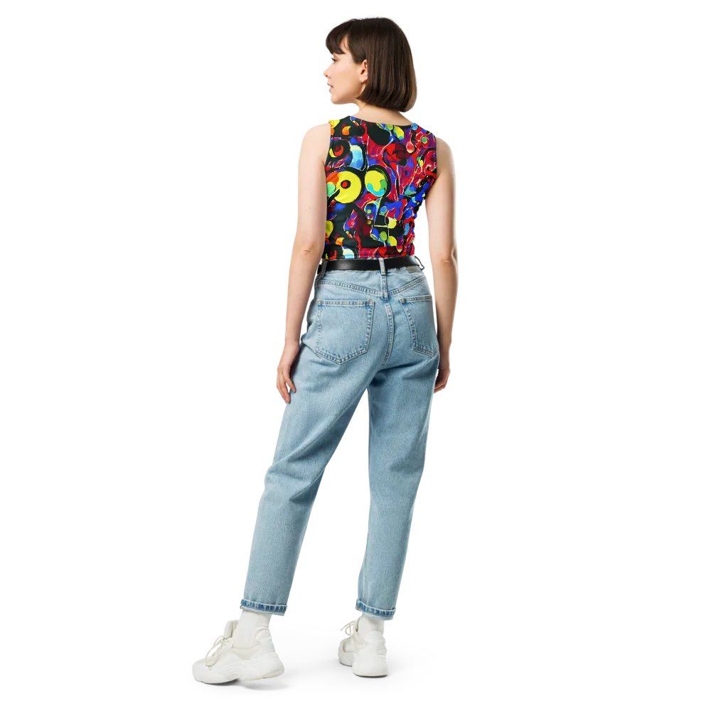 Kaleidoscope Fever on Crop Top — Back