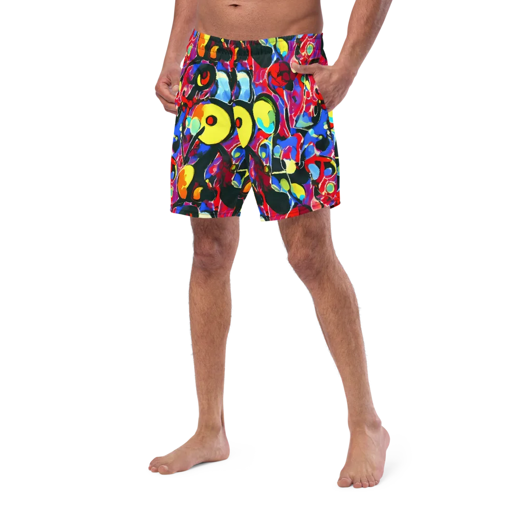 Kaleidoscope Fever on Swim Trunks — Left Front