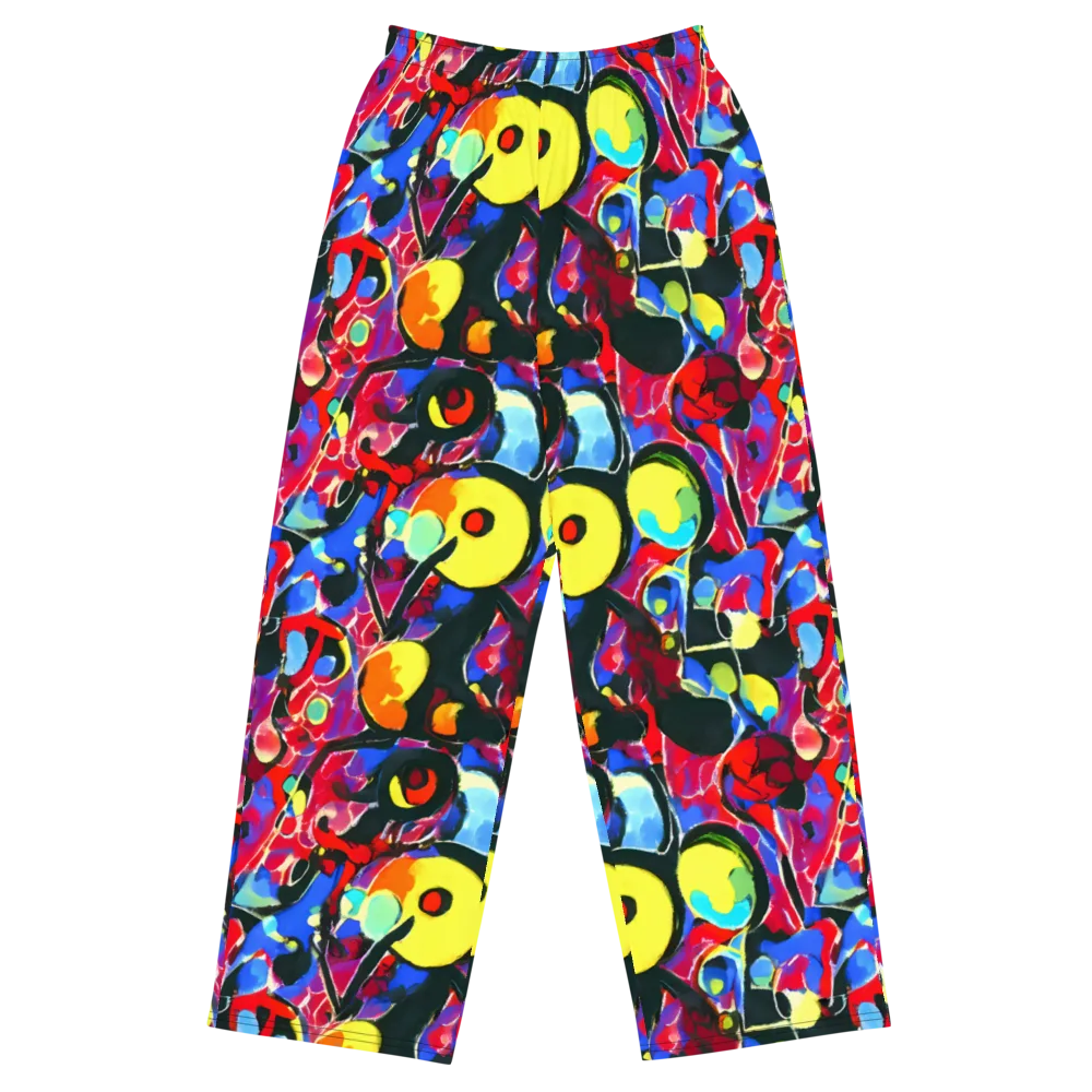 Kaleidoscope Fever on Wide-Leg Pants — Front