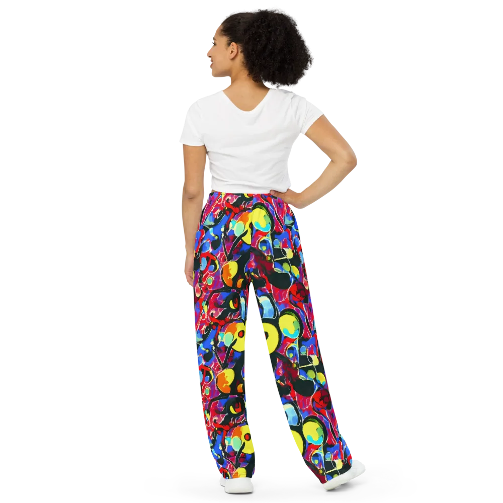 Kaleidoscope Fever on Wide-Leg Pants — Back