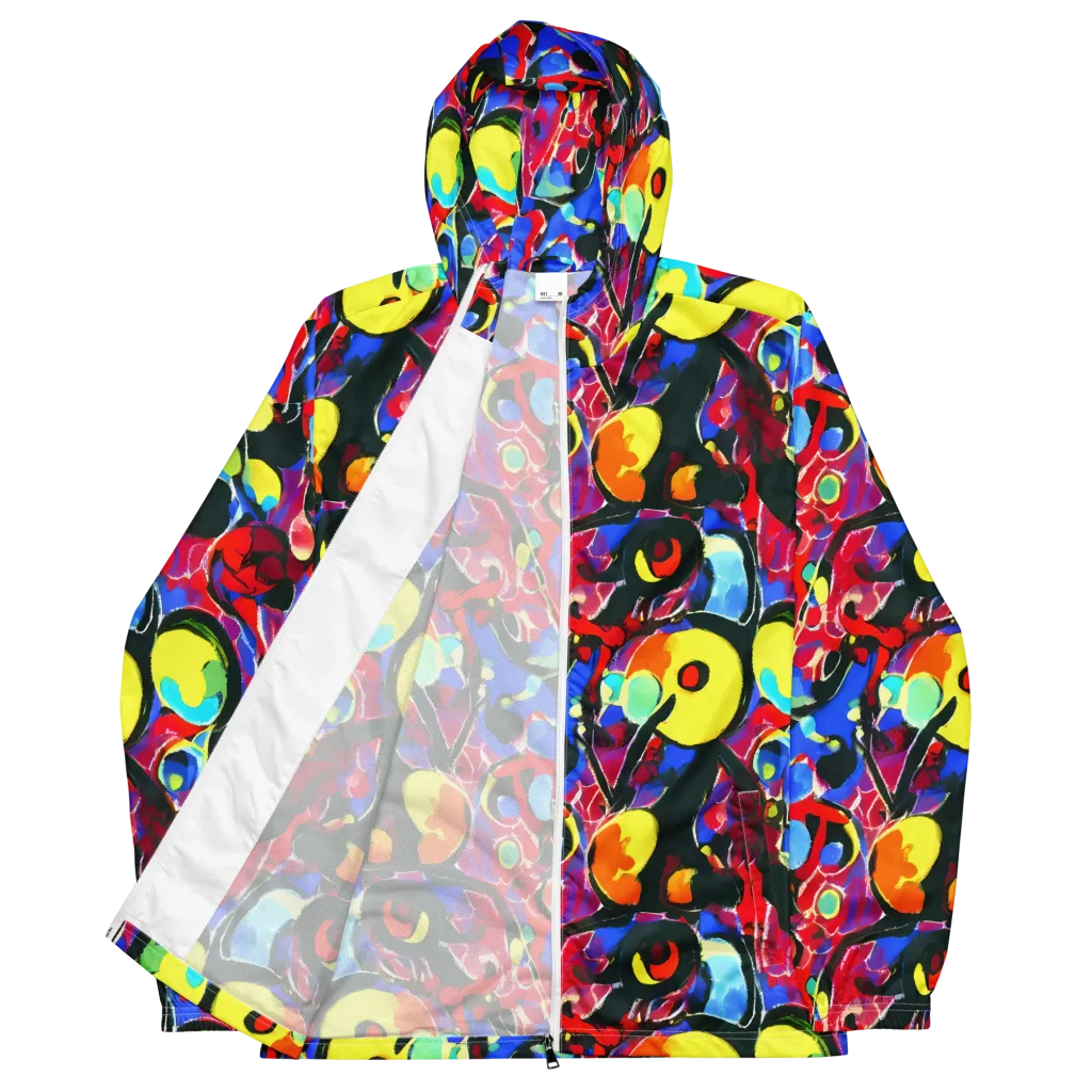 Kaleidoscope Fever on Men's Windbreaker — Front