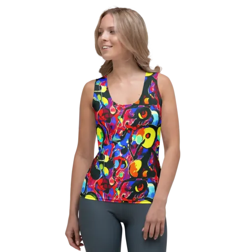 Kaleidoscope Fever on a Women's Tank Top