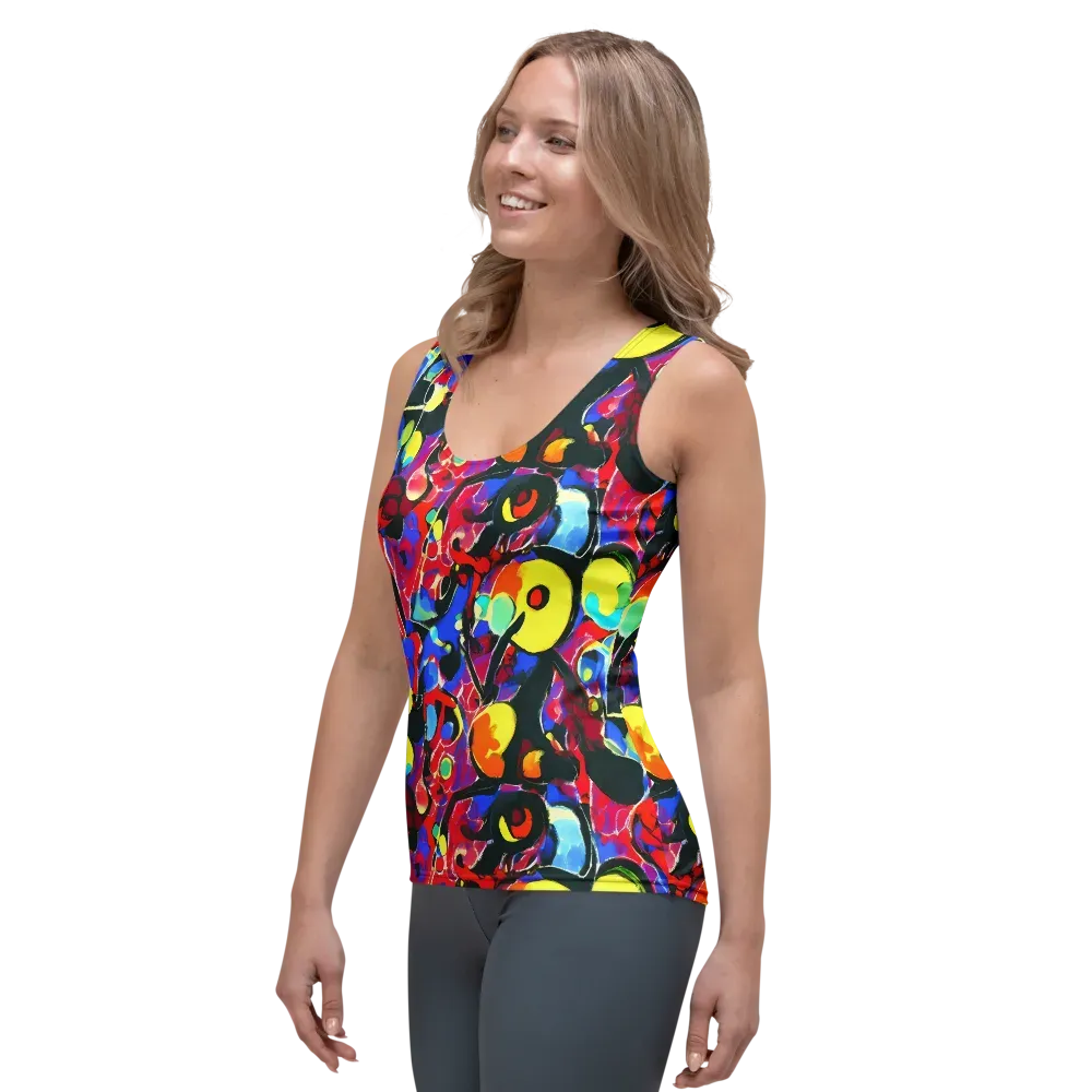 Kaleidoscope Fever on Women's Tank Top — Left Front