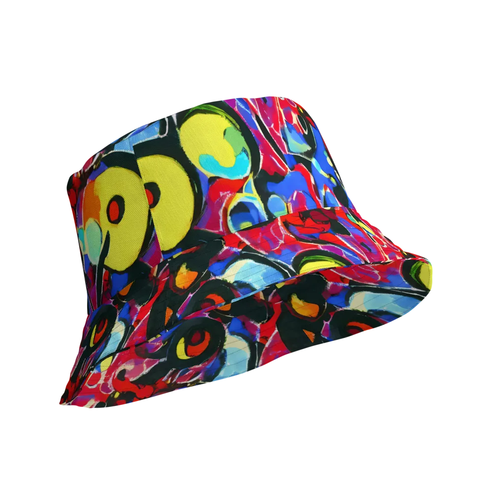 Kaleidoscope Fever on Reversible Bucket Hat — Product details Outside