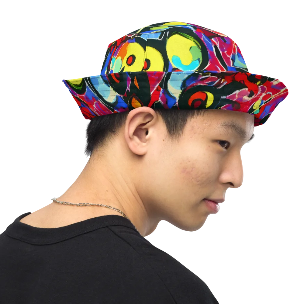 Kaleidoscope Fever on Reversible Bucket Hat — Right Outside