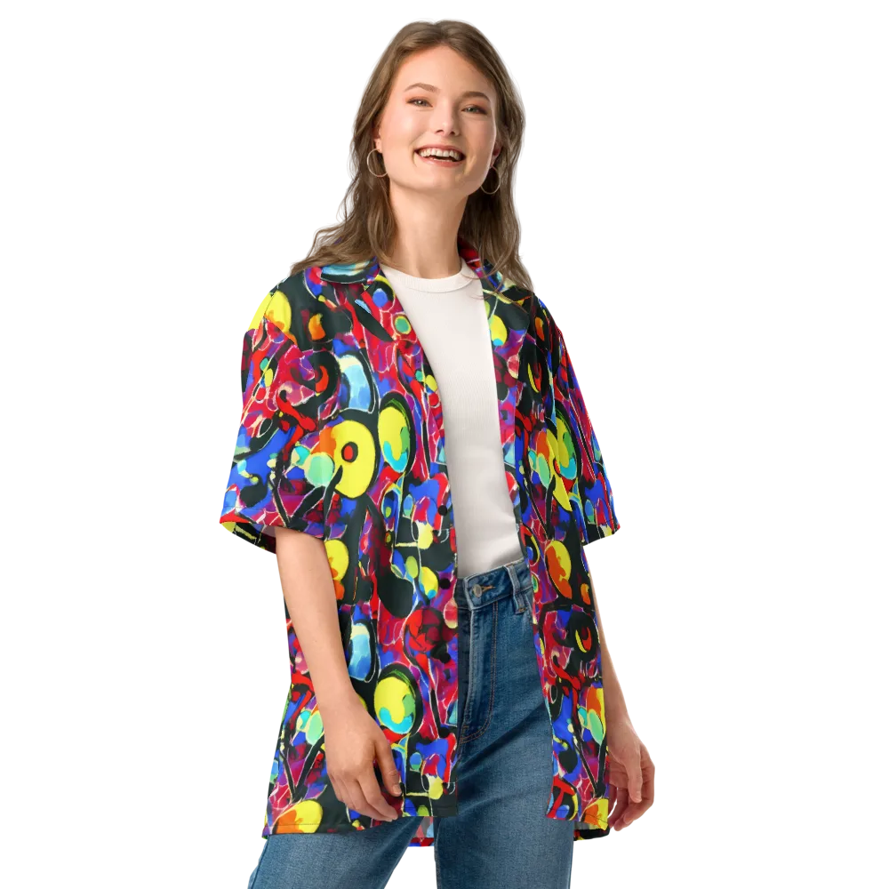 Kaleidoscope Fever on Button Shirt — Front