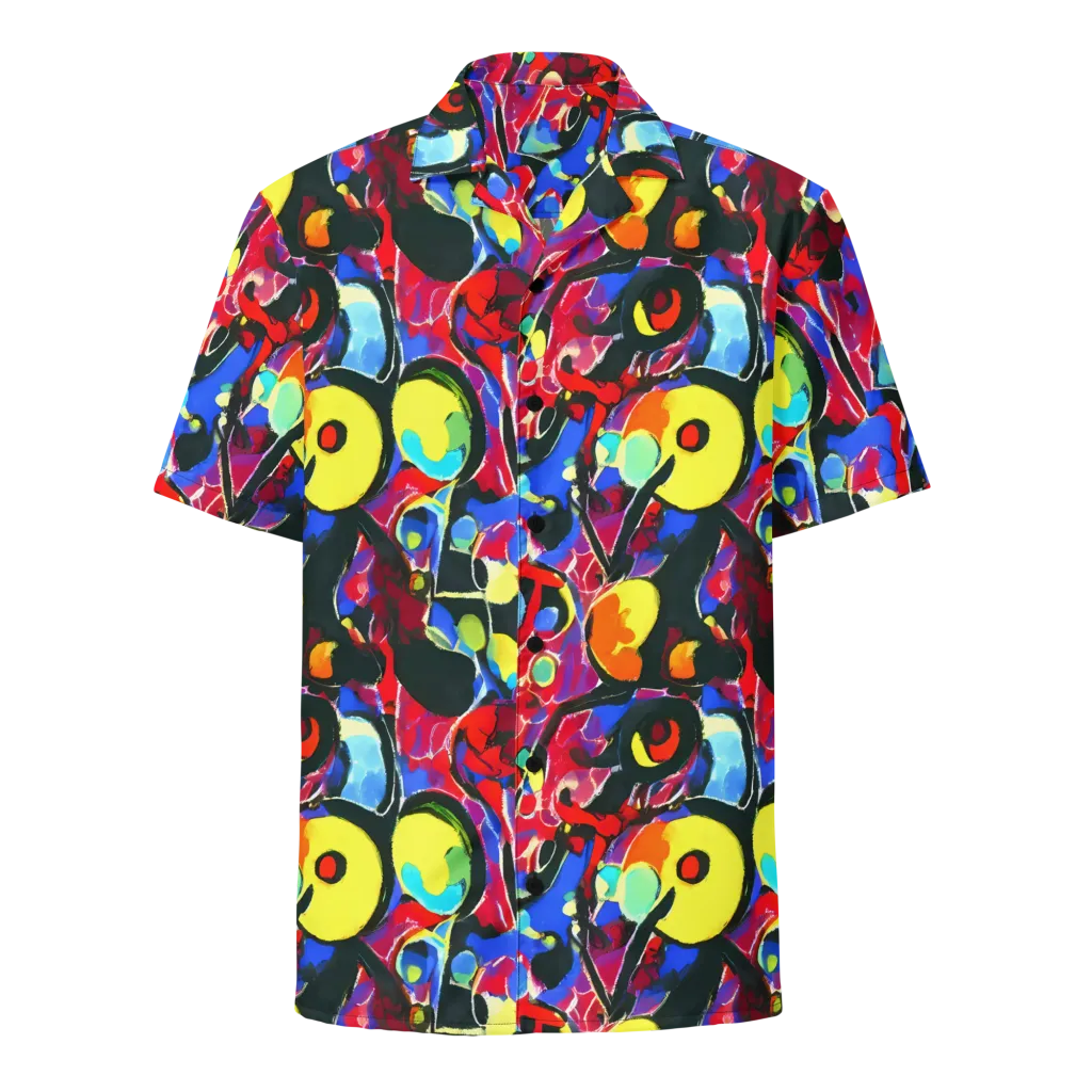Kaleidoscope Fever on Button Shirt — Front