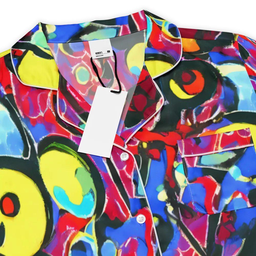 Kaleidoscope Fever on Women's Short Sleeve Pajama Top — Product details