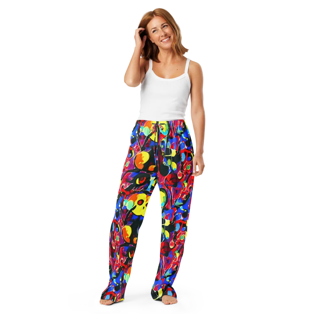 Kaleidoscope Fever on Women's Pajama Pants — Front