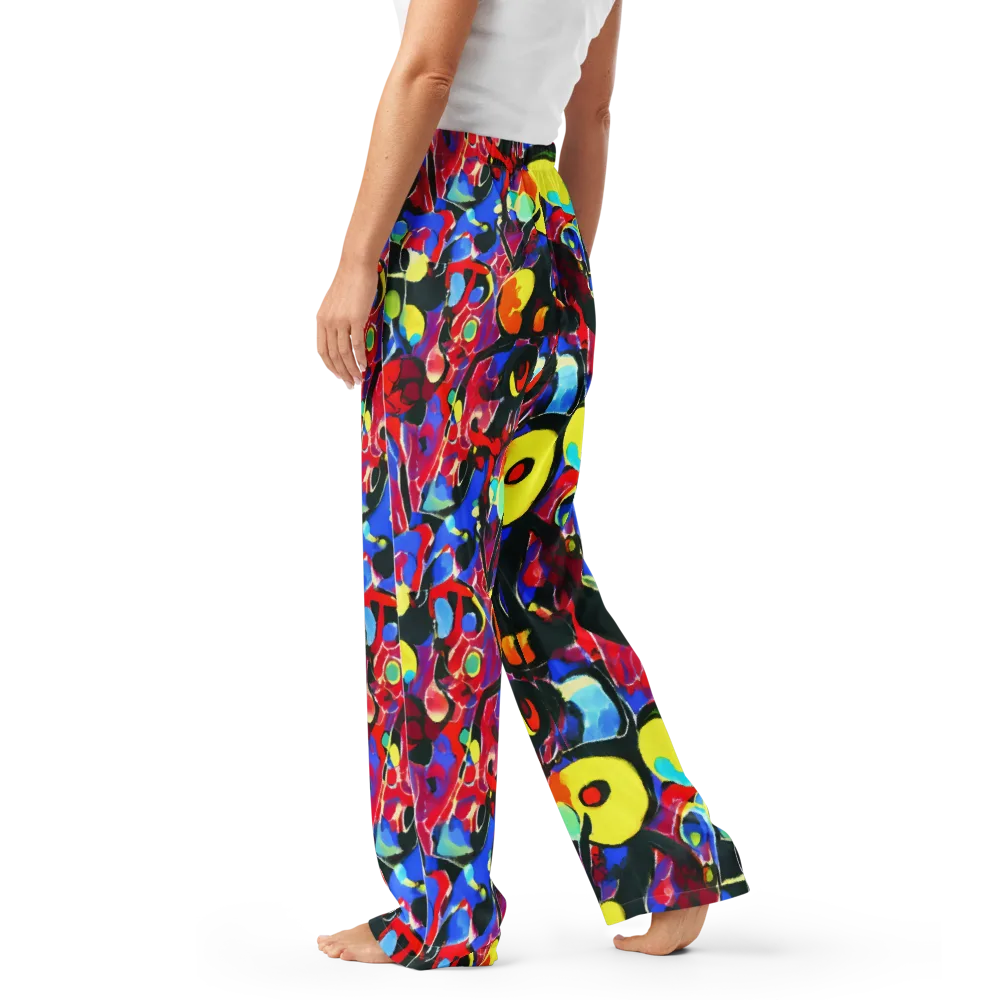 Kaleidoscope Fever on Women's Pajama Pants — Left