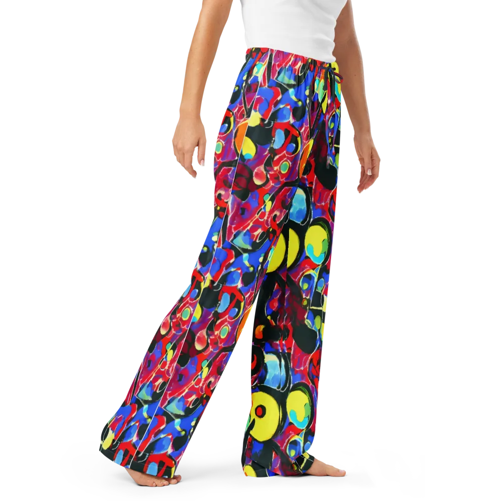 Kaleidoscope Fever on Women's Pajama Pants — Right Front
