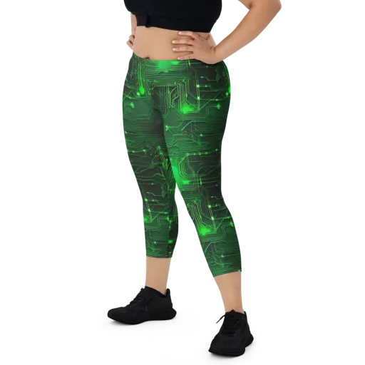 Silicon Moss on a Capri Leggings