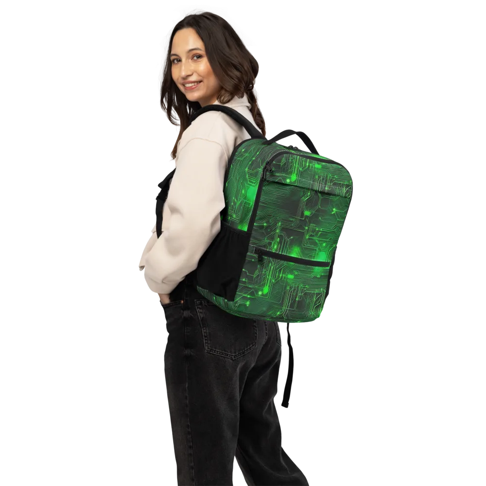 Silicon Moss on Utility Backpack — Back