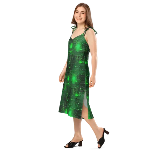 Silicon Moss on a Slip Dress