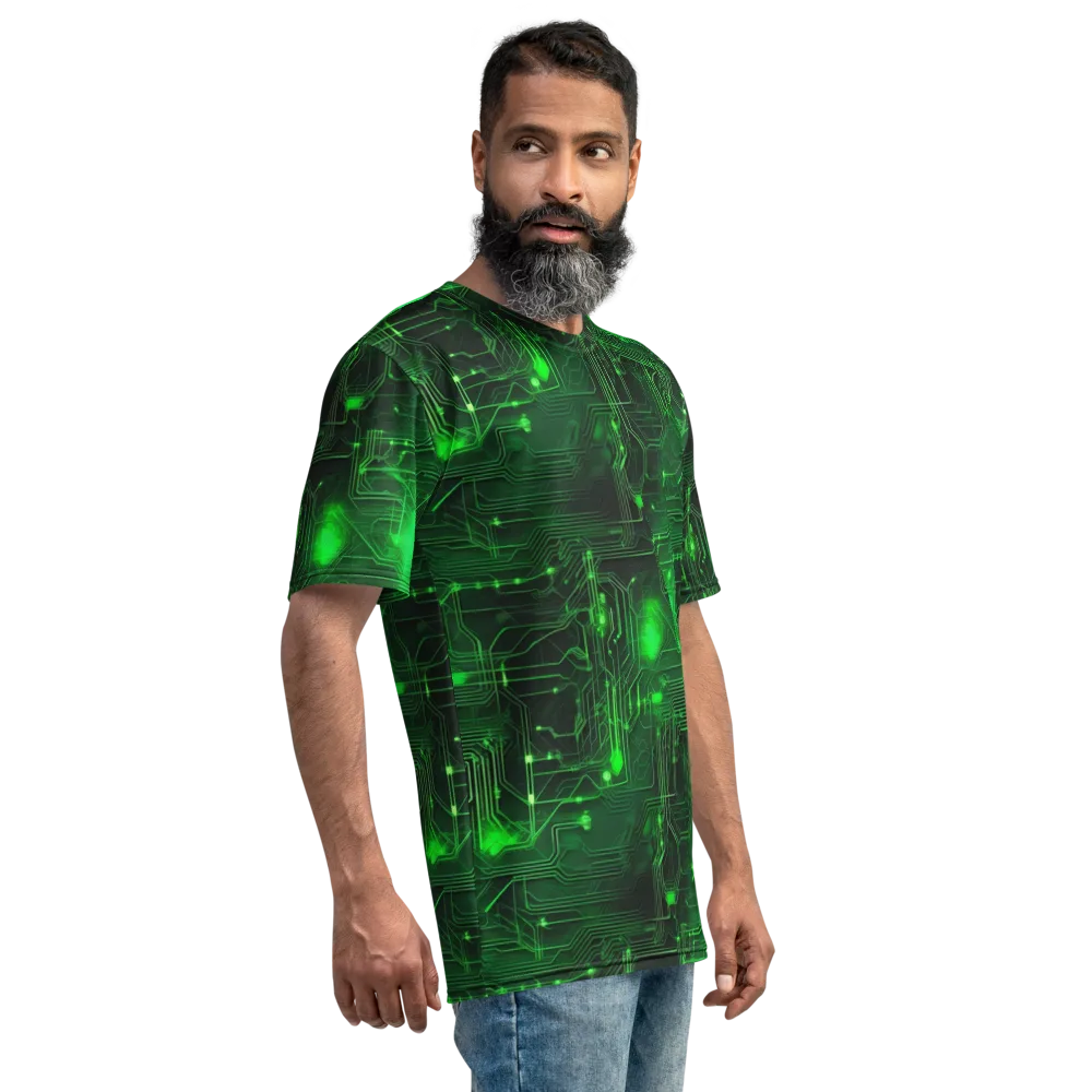 Silicon Moss on Men's Crew Neck T-Shirt — Right