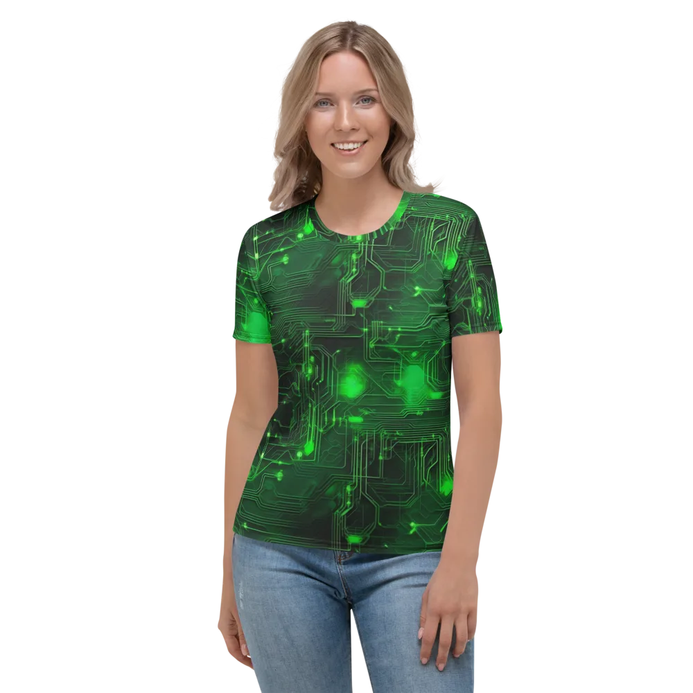 Silicon Moss on Women's Crew Neck T-Shirt — Front