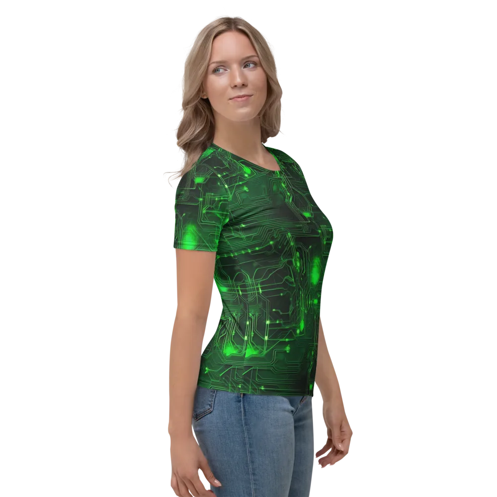 Silicon Moss on Women's Crew Neck T-Shirt — Right