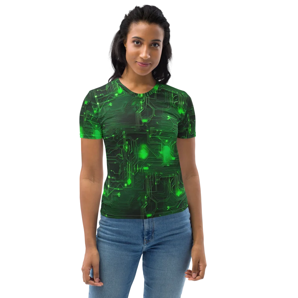 Silicon Moss on Women's Crew Neck T-Shirt — Front