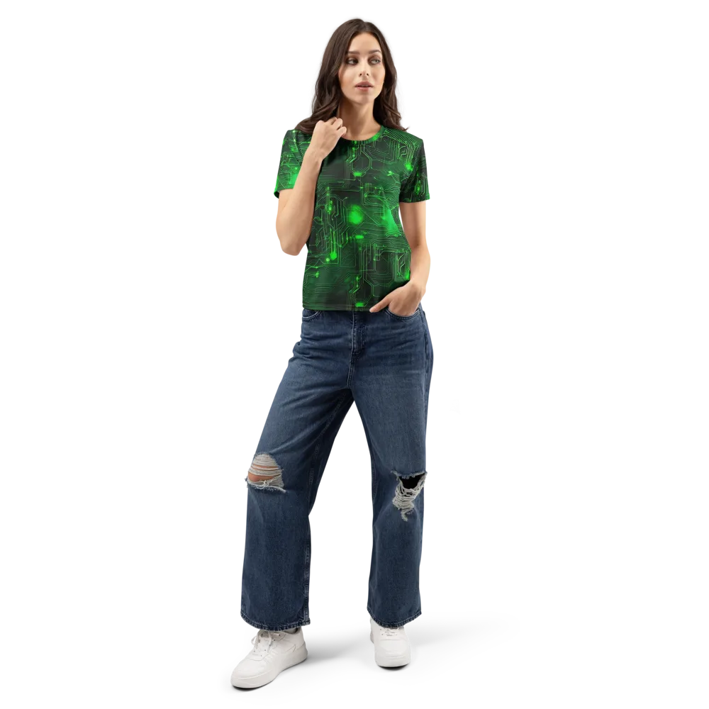 Silicon Moss on Women's Crew Neck T-Shirt — Front
