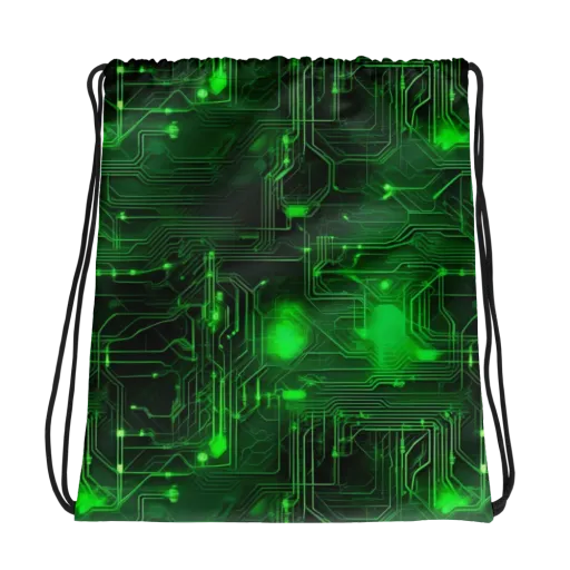 Silicon Moss on a Drawstring Bag