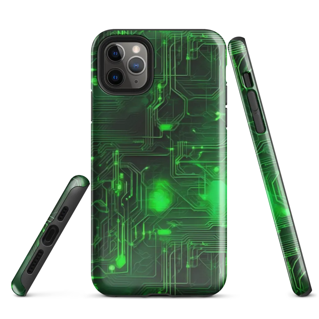 Silicon Moss on Tough Case for iPhone® — Front