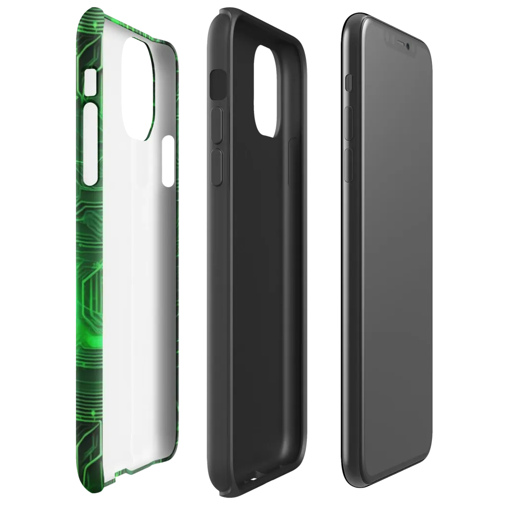 Silicon Moss on Tough Case for iPhone® — Right