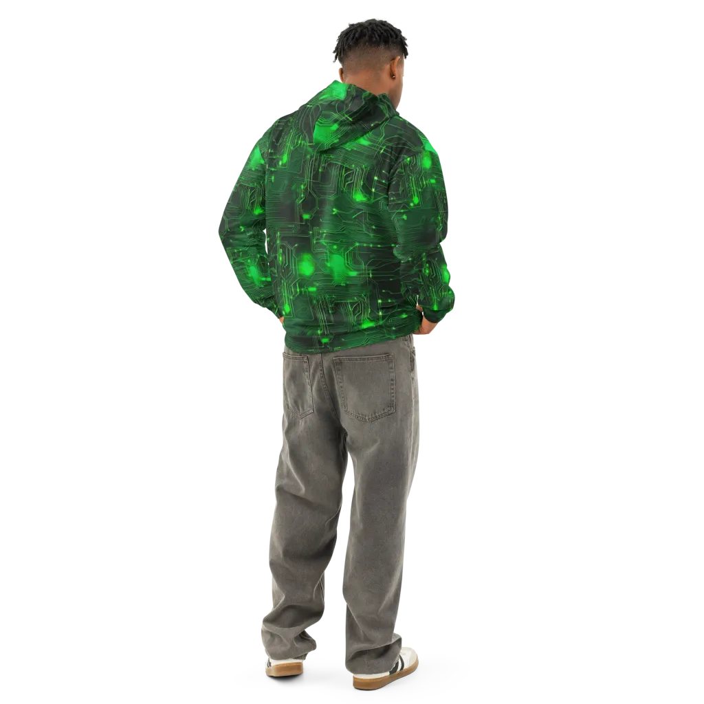 Silicon Moss on Cotton Hoodie — Back