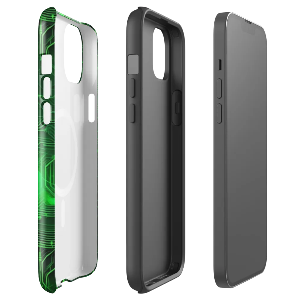 Silicon Moss on MagSafe Tough Case for iPhone® — Front