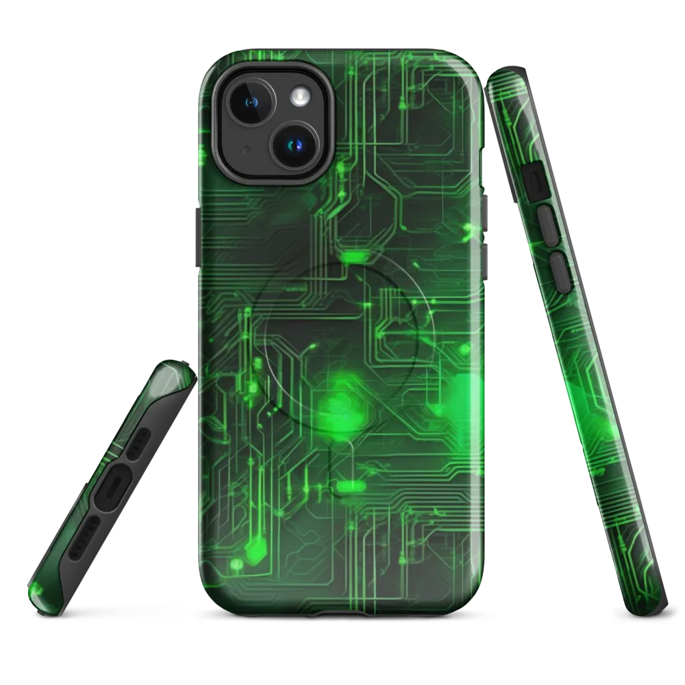 Silicon Moss on MagSafe Tough Case for iPhone® — Front