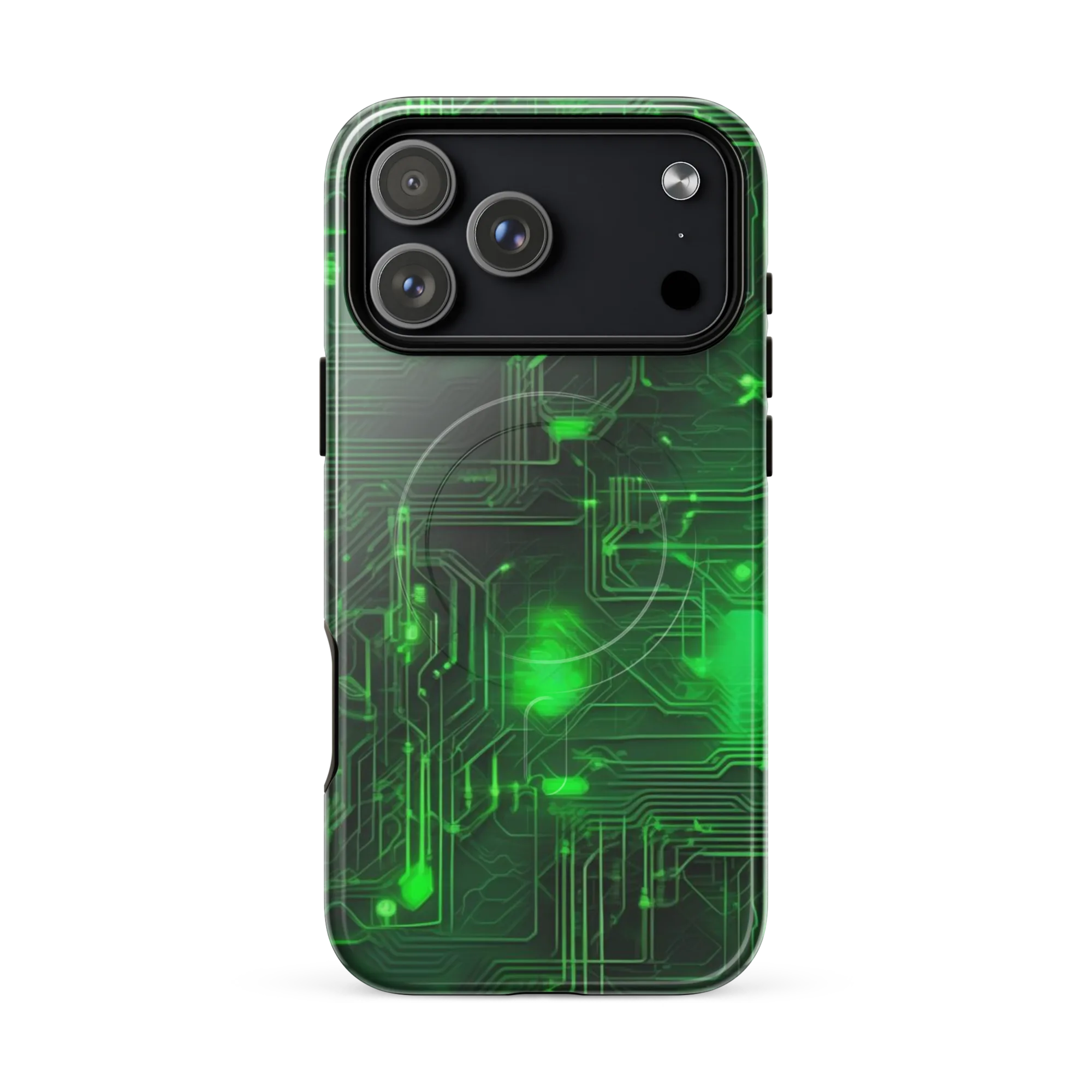 Silicon Moss on MagSafe Tough Case for iPhone® — Front