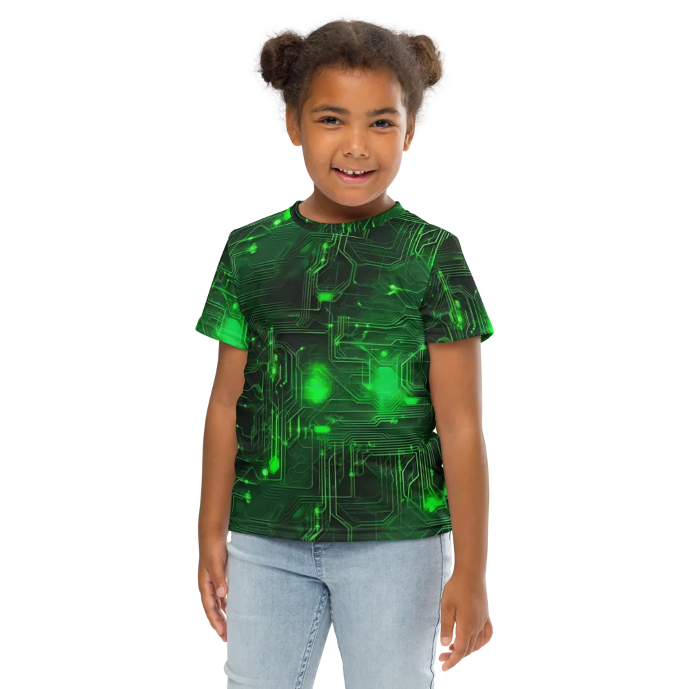 Silicon Moss on Kids Crew Neck T-Shirt — Front