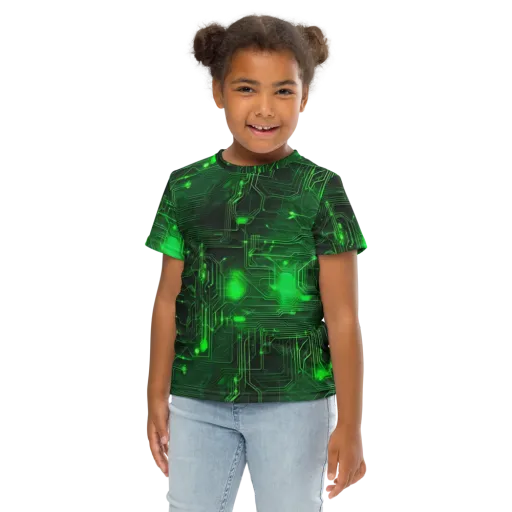 Silicon Moss on a Kids Crew Neck T-Shirt