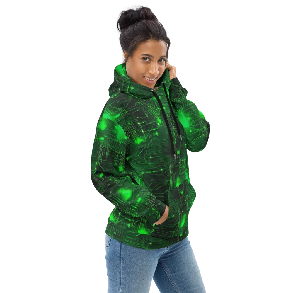 Silicon Moss on Hoodie — Right
