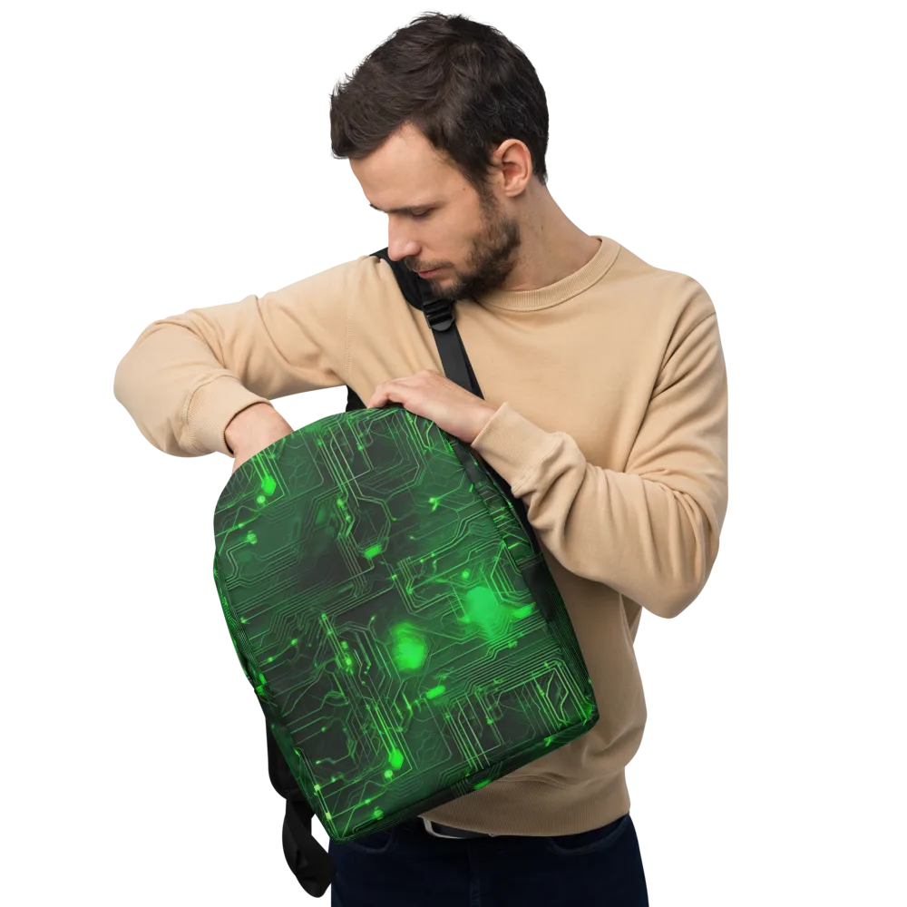 Silicon Moss on Minimalist Backpack — Front