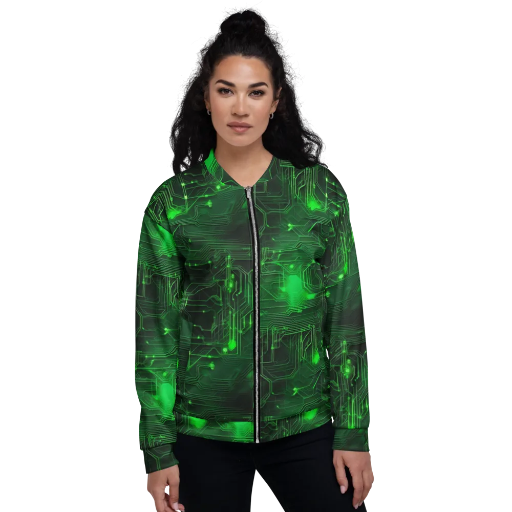 Silicon Moss on Bomber Jacket — Front