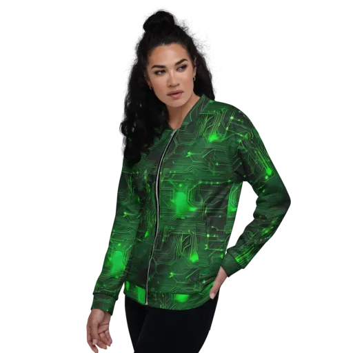 Silicon Moss on a Bomber Jacket