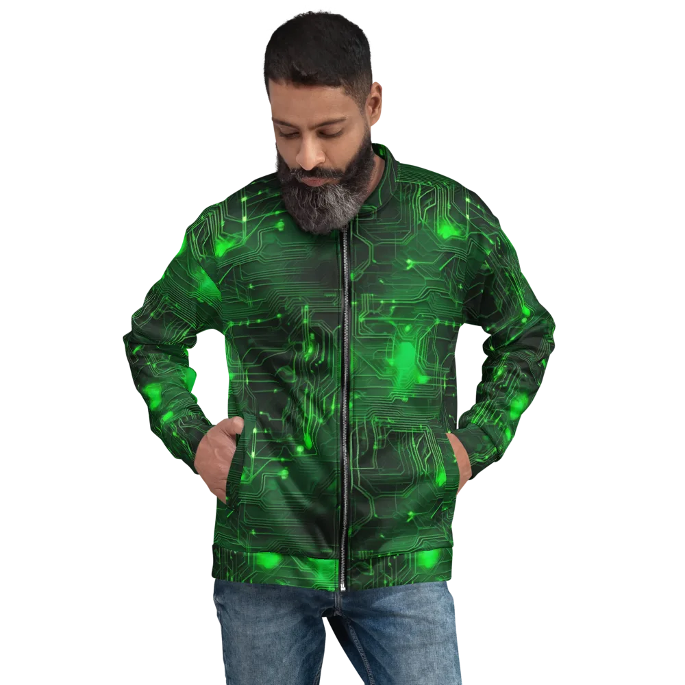 Silicon Moss on Bomber Jacket — Front