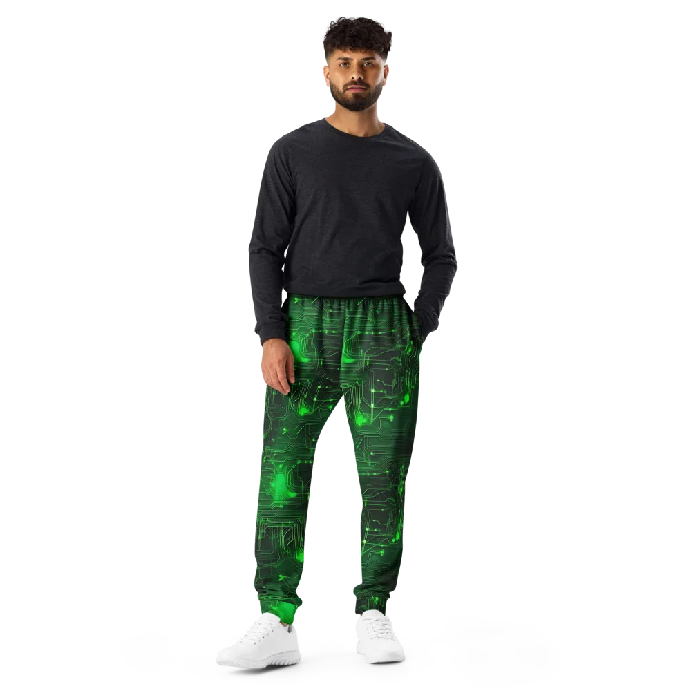 Silicon Moss on Men's Joggers — Front
