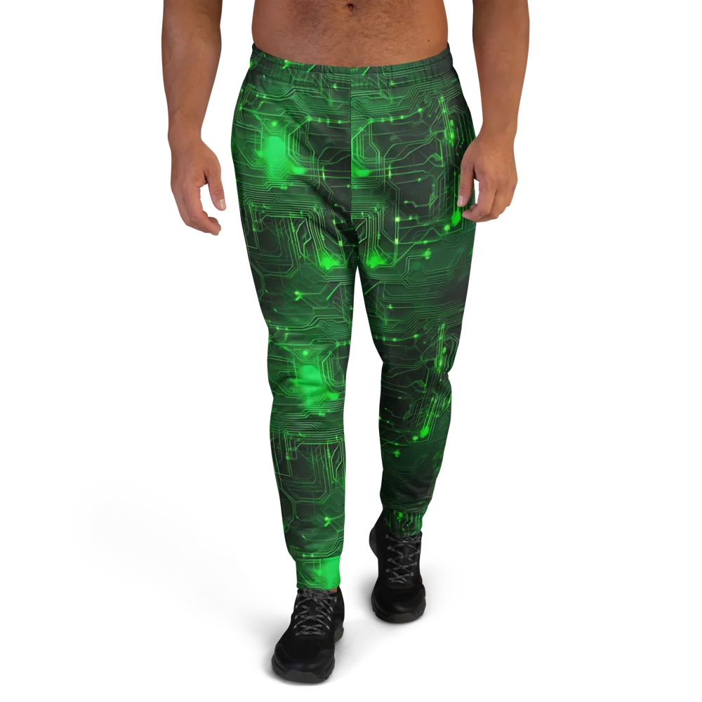 Silicon Moss on Men's Joggers — Front