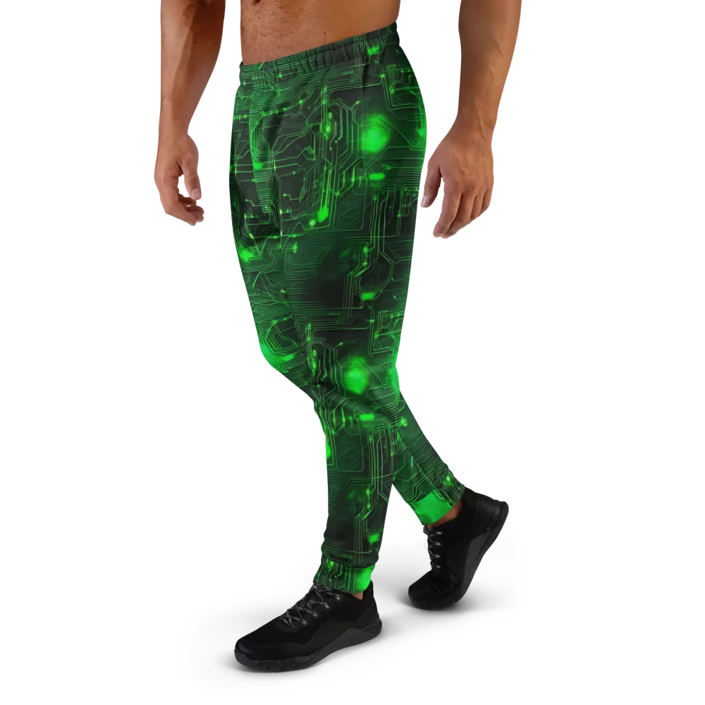 Silicon Moss on Men's Joggers — Left