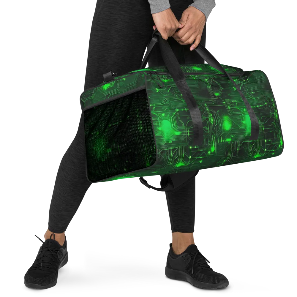 Silicon Moss on Duffle Bag — Right Front