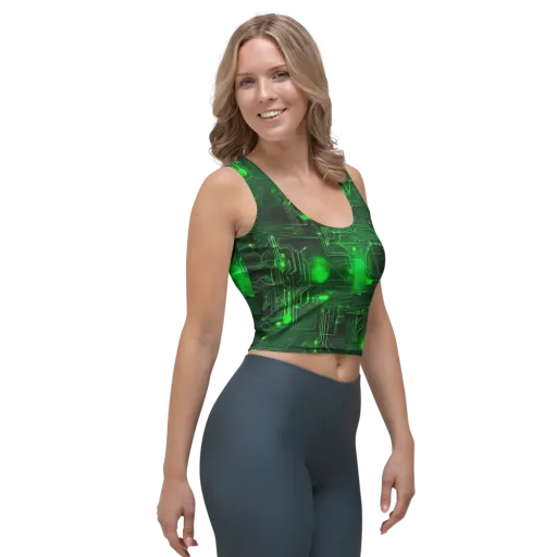 Silicon Moss on a Crop Top