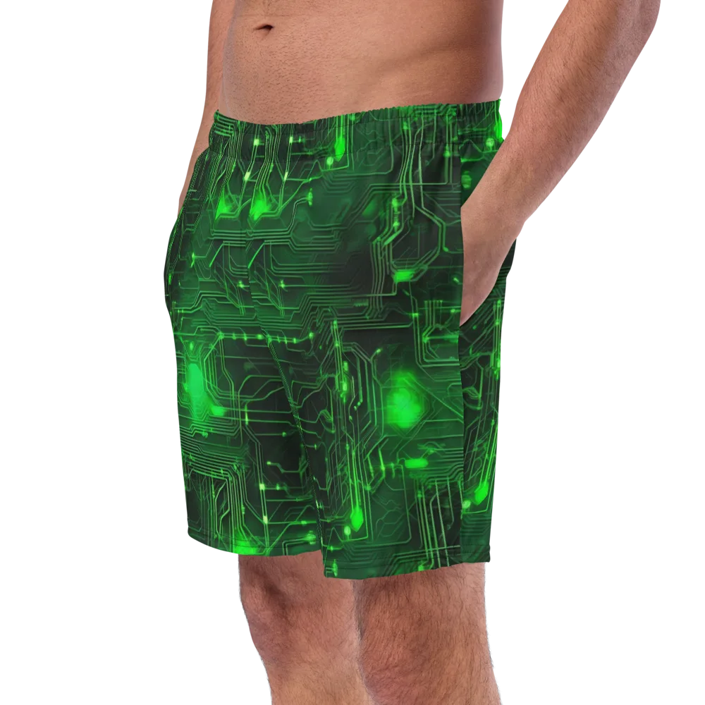 Silicon Moss on Swim Trunks — Left Front