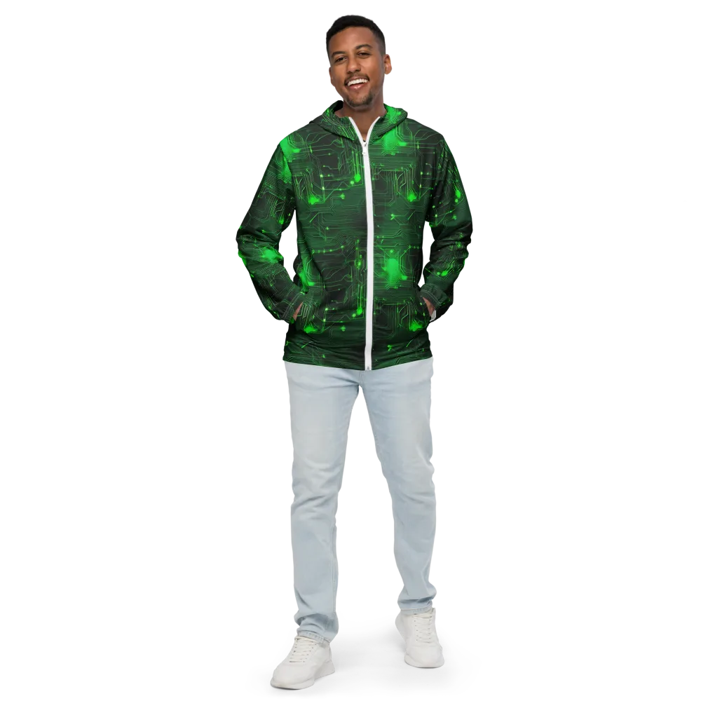 Silicon Moss on Men's Windbreaker — Front